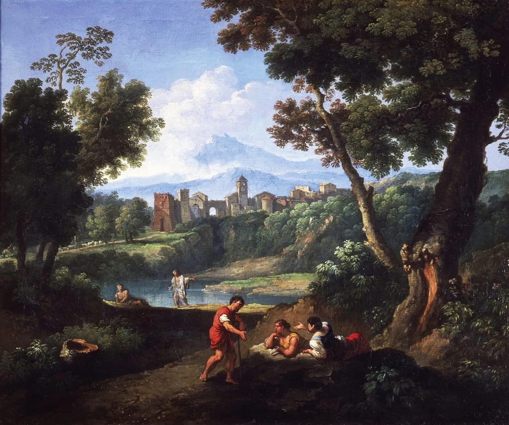 Paesaggio con dame e pescatori - Galleria Corsini, Roma